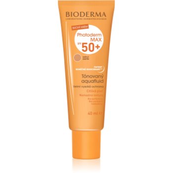 Bioderma photoderm max aquafluid fluid pentru tonifierea bronzului spf 50+