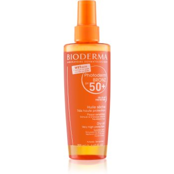 Bioderma photoderm bronz spray cu ulei uscat protector spf 50+