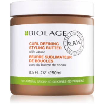 Biolage RAW Styling unt pentru coafat cu cacao, pentru definirea buclelor