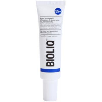 Bioliq 55+ crema lifting intensiva pentru pielea delicata din jurul ochilor, gurii, gâtului și decolteului