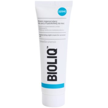 Bioliq dermo crema regeneratoare de noapte pentru ten acneic