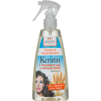 Bione Cosmetics Keratin Grain tratament pentru îngrijirea părului fără clătire Spray