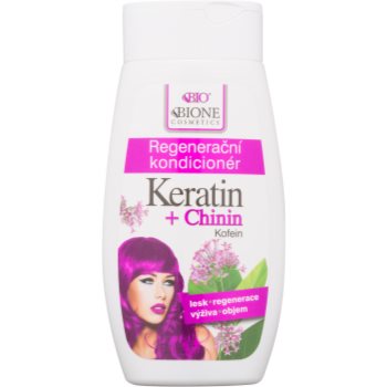 Bione Cosmetics Keratin + Chinin balsam regenerator pentru păr
