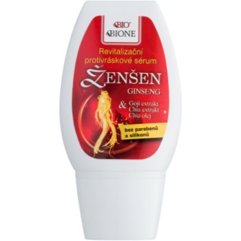Bione cosmetics ginseng goji + chia ser facial revitalizant