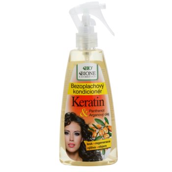 Bione cosmetics keratin argan conditioner spray leave-in