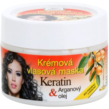 Bione cosmetics keratin argan masca pentru regenerare pentru păr