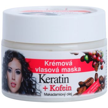 Bione cosmetics keratin kofein masca sub forma de crema pentru păr