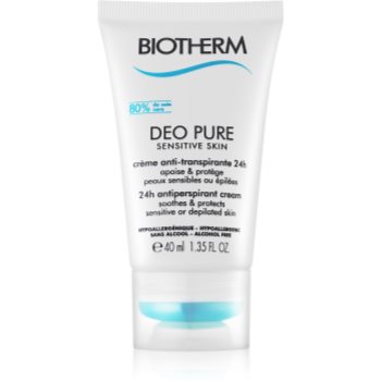 Biotherm Deo Pure Sensitive Skin anti-perspirant crema pentru piele sensibila dupa epilare poza