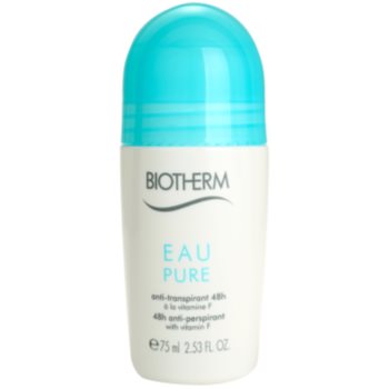 Biotherm eau pure antiperspirant roll-on cu o eficienta de 48 h