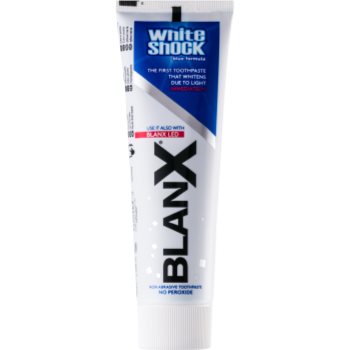 Blanx white shock pasta de albire a dintilor impotriva petelor de pe smaltul dintilor. cu efect imediat
