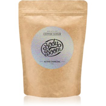 Bodyboom active charcoal exfoliant de corp, cu cafea