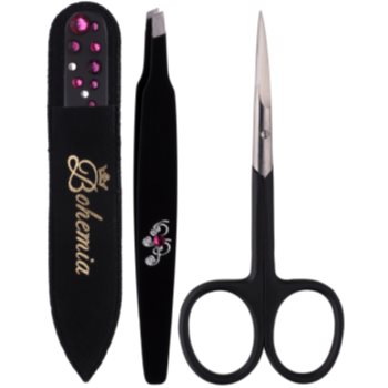 Bohemia Crystal Bohemia Swarovski Nail File,Tweezers and Nail Clippers kosmetická sada II. pro ženy