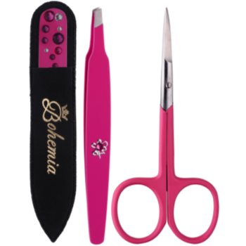 Bohemia Crystal Bohemia Swarovski Nail File,Tweezers and Nail Clippers kosmetická sada III. pro ženy