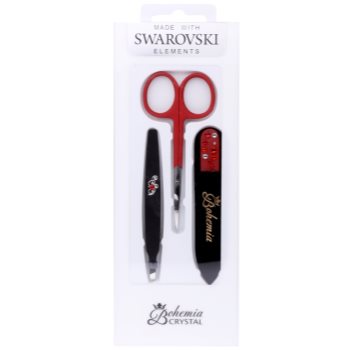 Bohemia Crystal Bohemia Swarovski Nail File,Tweezers and Nail Clippers kosmetická sada V. pro ženy