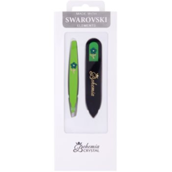 Bohemia crystal bohemia swarovski nail file and tweezers set de cosmetice iv. pentru femei