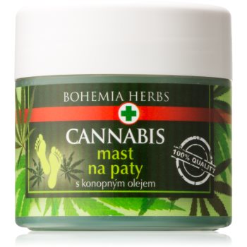 Bohemia Gifts & Cosmetics Cannabis unguent pentru picioare batatorite cu ulei de canepa