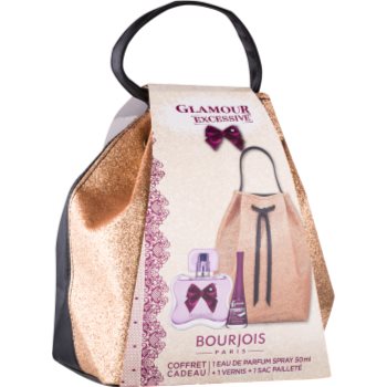 

Bourjois Glamour Excessive подарунковий набір І Парфумована вода 50 ml + лак для нігтів 9 ml + Косметичка 1 ks
