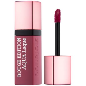 

Bourjois Rouge Edition Aqua Laque зволожуюча помада з блиском відтінок 02 Rose on the rocks 7,7 мл
