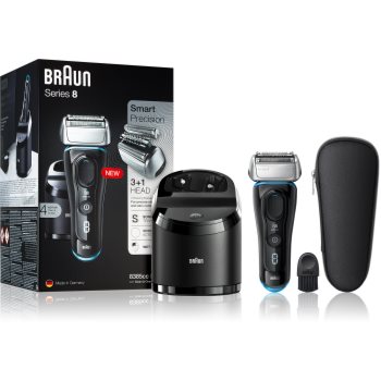 Braun series 8 8385cc black with clean&charge system aparat de ras cu planificare