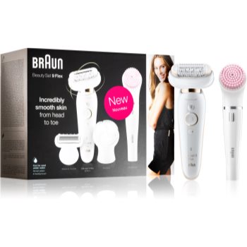 Braun silk-épil 9 flex 9100 beauty set epilator cu perie de curățare