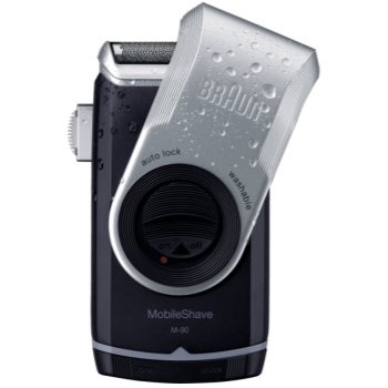 Braun MobileShave M-90 cestovní holící strojek stříbrná