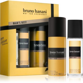 

Bruno Banani Man's Best подарунковий набір I. дезодорант з пульверизатором 75 ml + Дезодорант 150 ml