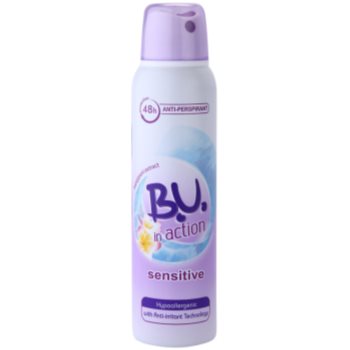 B.U. In Action Sensitive antiperspirant pentru femei 150 ml