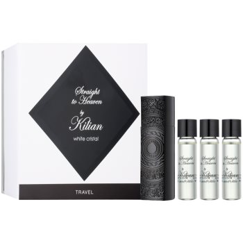 By Kilian Straight To Heaven, white cristal eau de parfum pentru barbati 4 x 7,5 ml (1x reincarcabil + 3x rezerva)