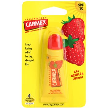 Carmex strawberry balsam de buze într-un tub spf 15