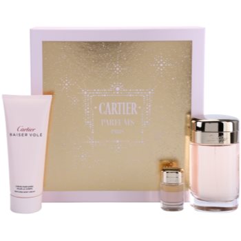 

Cartier Baiser Volé подарунковий набір ХІ Парфумована вода 100 ml + Крем для тіла 100 ml + Парфумована вода 6 ml