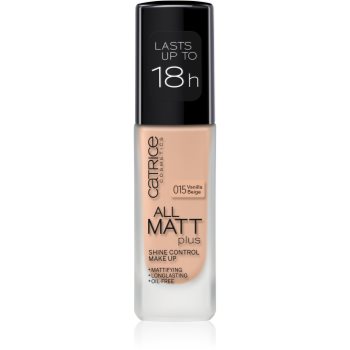 Catrice All Matt Plus matující make-up odstín 015 Vanilla Beige 30 ml