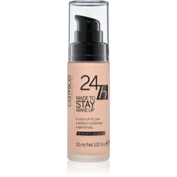 

Catrice 24h Made To Stay водостійкий рідкий тональний крем відтінок 010 Nude Beige 30 мл