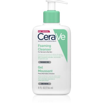 Cerave cleansers gel spumant de curatare pentru piele normala si grasa