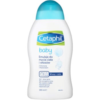 Cetaphil Baby mycí emulze na tělo a vlasy pro děti od narození 300 ml
