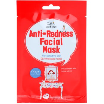Cettua Clean & Simple masca pentru celule pentru piele sensibila cu tendinte de inrosire