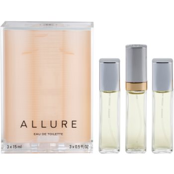 Chanel allure eau de toilette (1x reincarcabil + 2x rezerva) pentru femei
