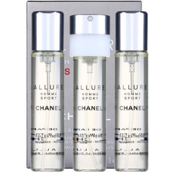 Chanel Allure Homme Sport Eau Extreme eau de parfum pentru barbati 3 x 20 ml rezerva