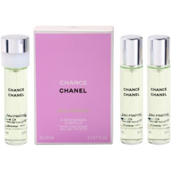 Chanel Chance Eau Fraîche Eau de Toilette 3 reincarcari pentru femei poza