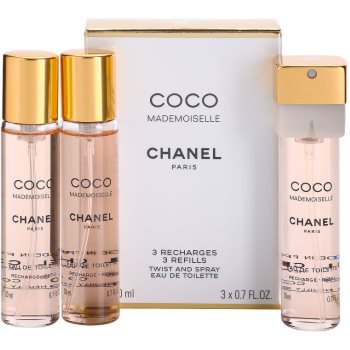 Chanel Coco Mademoiselle toaletní voda pro ženy 3x20 ml (3 x náplň)