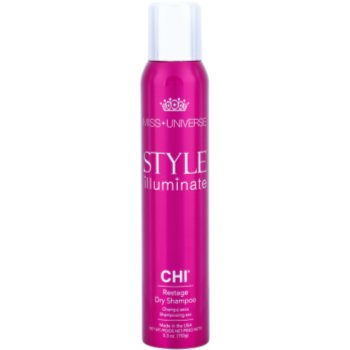 

CHI Style Illuminate Miss Universe сухий шампунь для абсорбції секрету сальних залоз та надання свіжості волоссю 150 мл