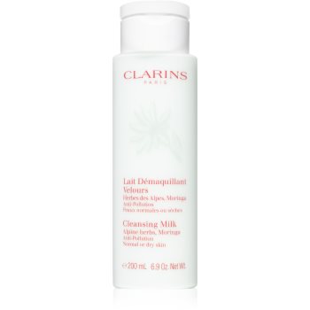Clarins Cleansing Milk with Alpine Herbs, Moringa čisticí mléko s výtažkem z alpských bylin pro normální a suchou pleť 200 ml