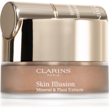 Clarins skin illusion loose powder foundation pudra machiaj cu pensula