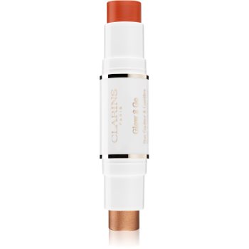 Clarins glow 2 go blush cremos și iluminator duo