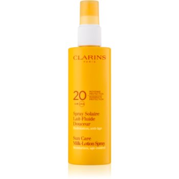 Clarins Sun Protection lapte bronzant cu pulverizator SPF 20