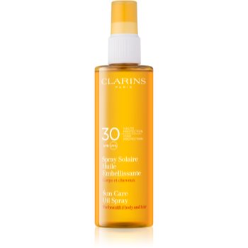 Clarins Sun Protection opalovací olej na tělo a vlasy SPF 30 150 ml