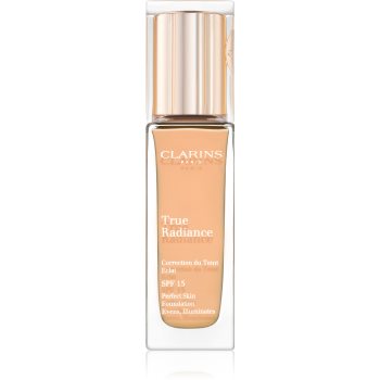 Clarins Face Make-Up True Radiance machiaj de stralucire si hidratare pentru un look perfect SPF 15