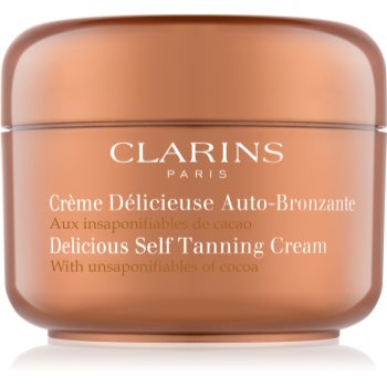Clarins Sun Self-Tanners samoopalovací krém na tělo a obličej s kakaovým máslem 125 ml