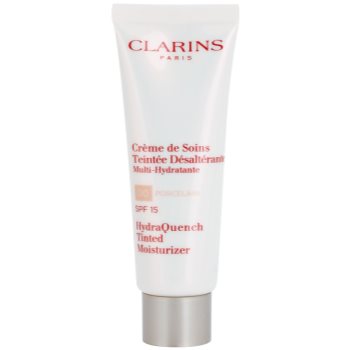 Clarins HydraQuench lehký tónovací krém s hydratačním účinkem SPF 15 odstín 00 Porcelain 50 ml