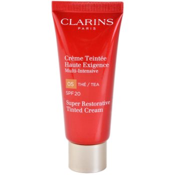 Clarins Super Restorative regenerační tónovací krém proti vráskám SPF 20 odstín 05 Tea 40 ml
