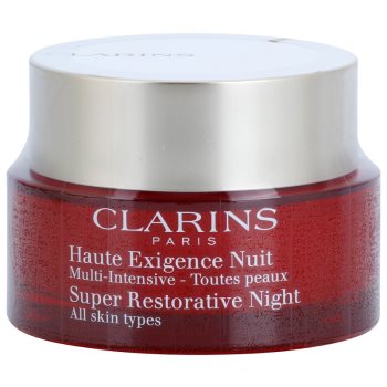 Clarins super restorative crema de noapte împotriva tuturor semnelor de imbatranire pentru toate tipurile de ten
